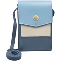  - BELOCA Bolso Bandolera para Celular Pequeño para Mujer Bolso Bandolera Mini Multifunción Chicas Señoras Bolso del Monedero del Teléfono Celular (Azul)